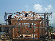 ドームハウスフレーム組立