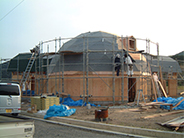 ドームハウス外装工事